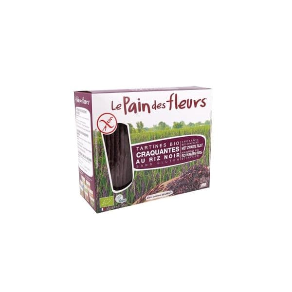Le Pain Des Fleurs Tostas Bio com Arroz Preto sem Glúten 150g