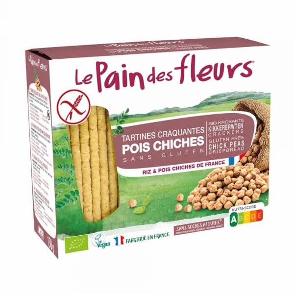 Le Pain des Fleurs Tostas de Grão de Bico Bio 150g