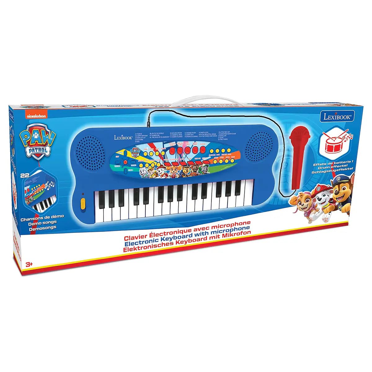 TECLADO ELETRONICO MUSICAL C/ MICRO PATRULHA PATA
