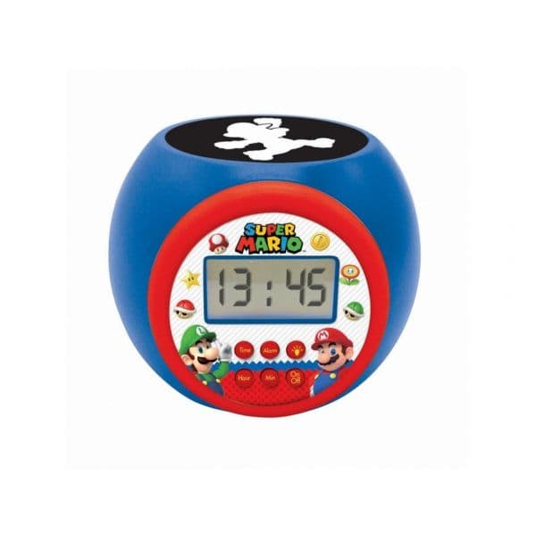 Lexibook Despertador Super Mario Bros. Projeção Snooze Luz Noturna LCD Multicolor