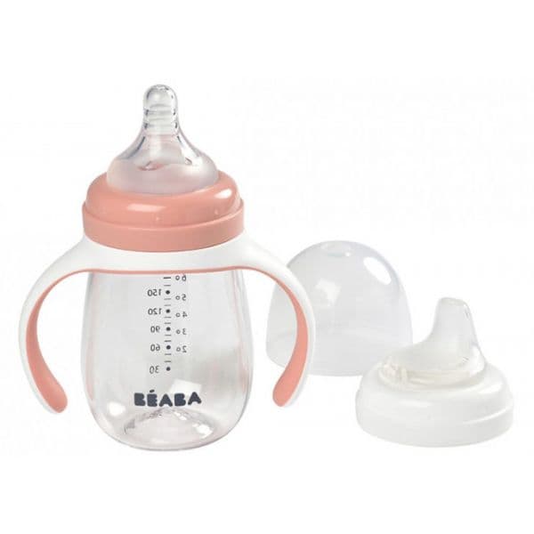 Béaba Biberão de aprendizagem anti-goteio 2 em 1 - 210 ml Beaba - 3384349134785