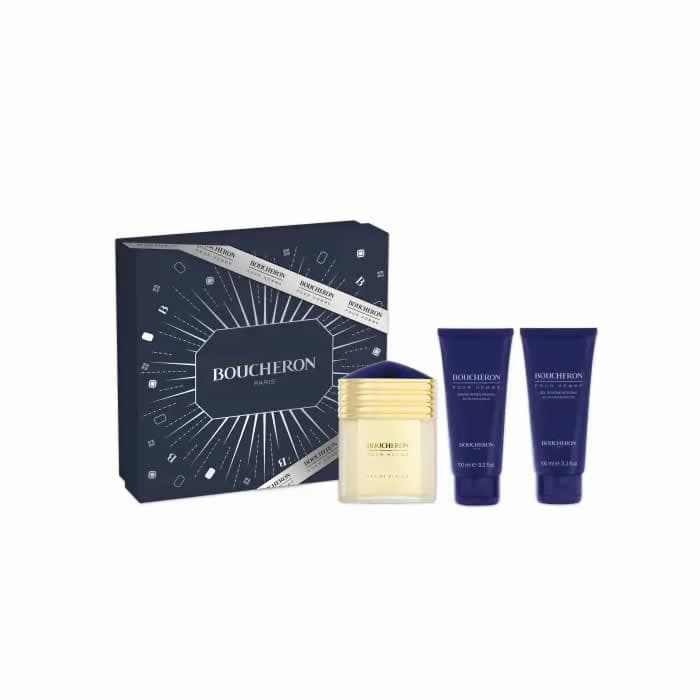 Boucheron Homme Eau De Parfum Spray 100ml Set 3 Produtos