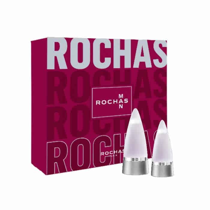 Rochas Man Eau De Toilette Spray 100ml Set 2 Produtos