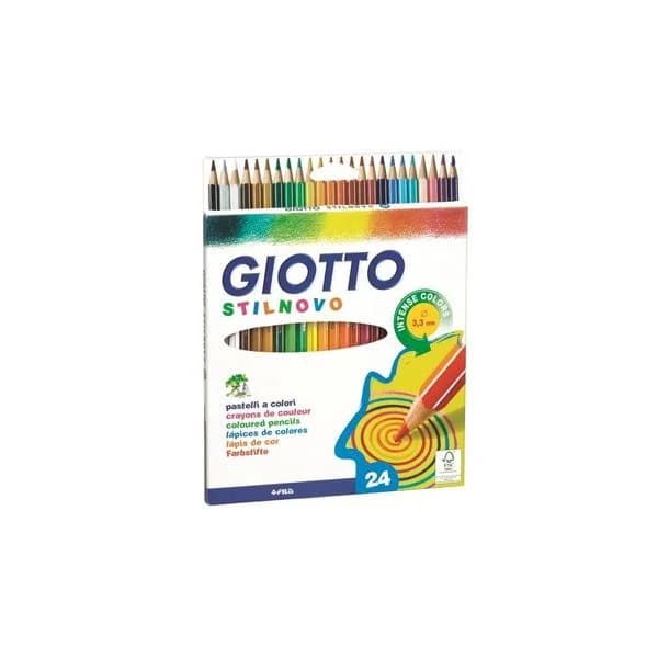 Giotto Lápis de Cor Stilnovo Aguarela 18cm 24 un.