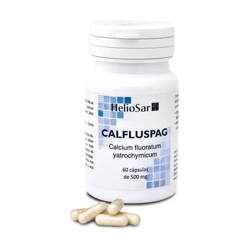 Heliosar Fluorato de Cálcio Calfluspag 60 Cápsulas de 500mg
