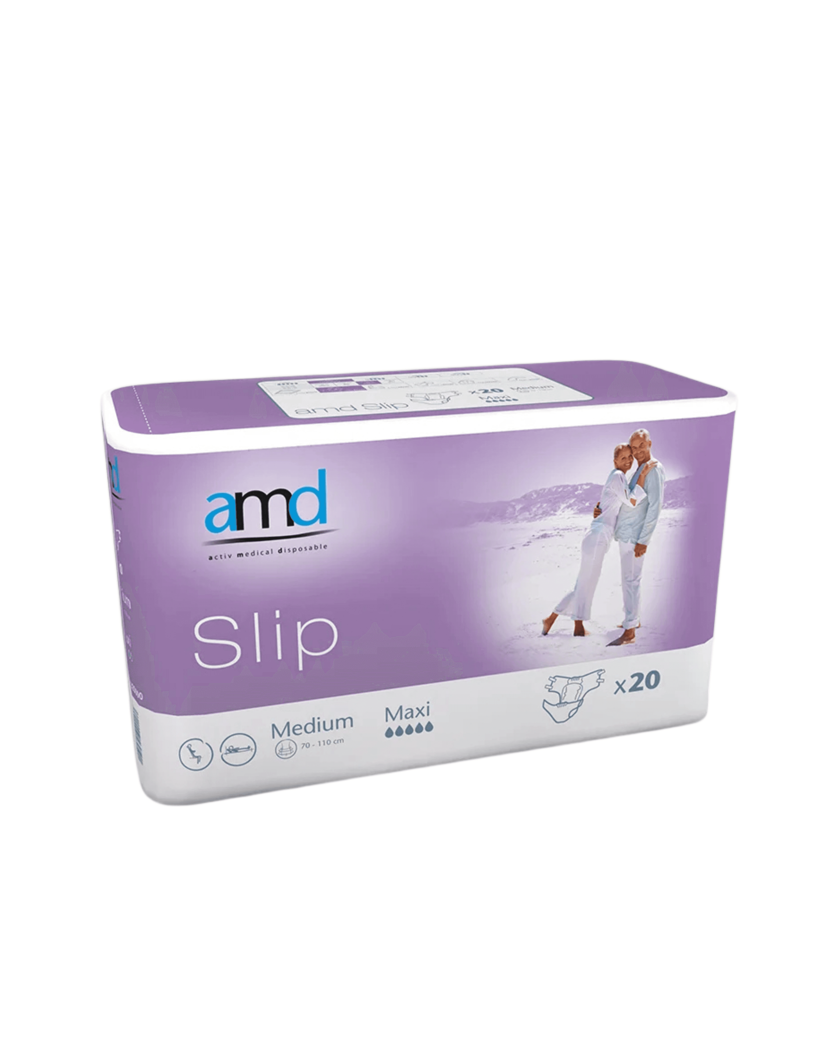 AMD Fraldas Slip Maxi Tamanho M 20 Unidades