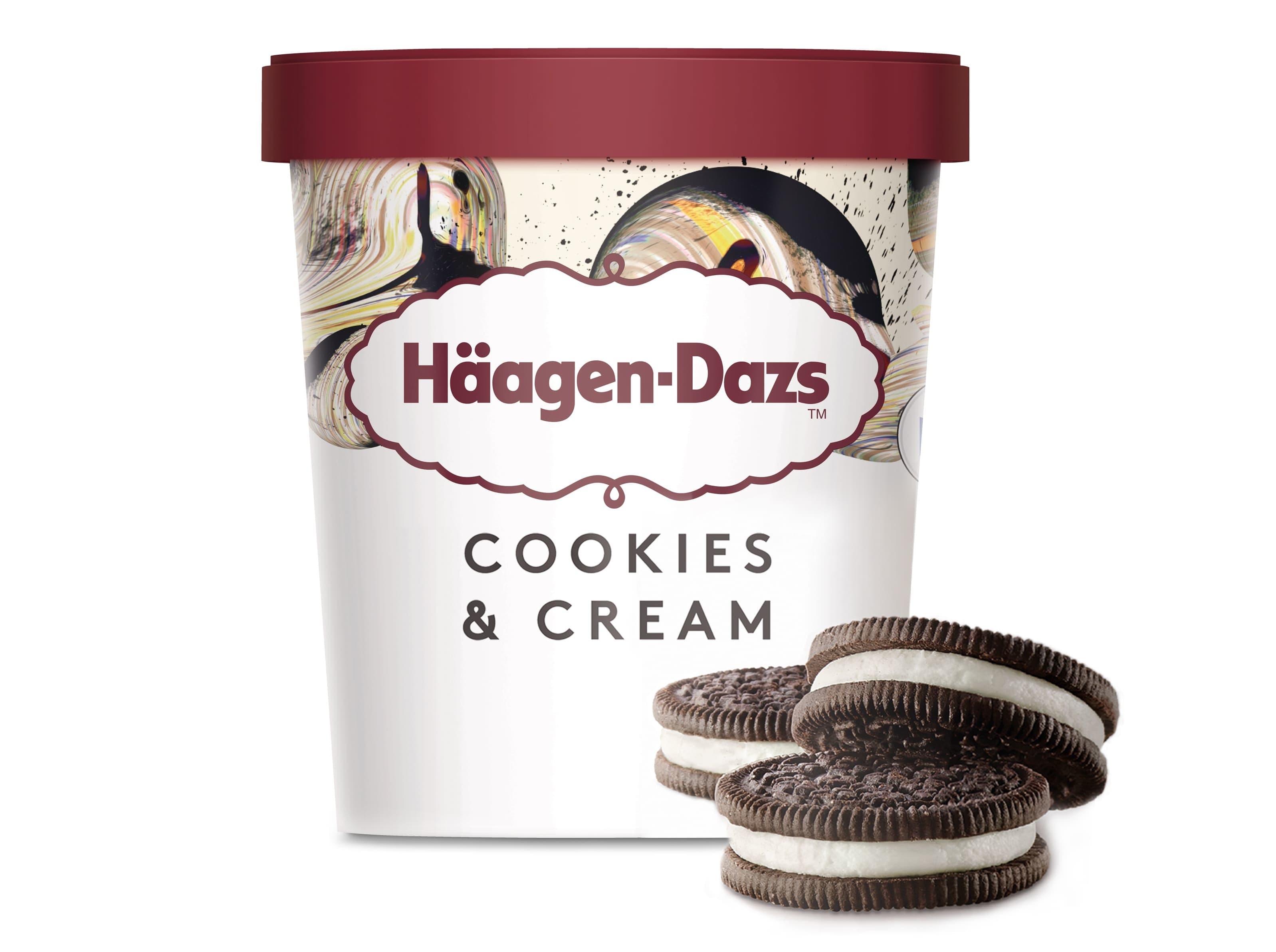 GELADO HÄAGEN-DAZS COOKIES & CREAM 460ML