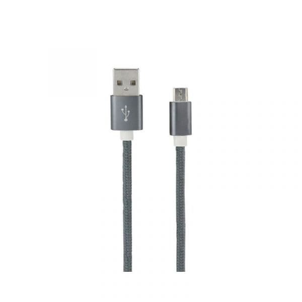 Mooov Cabo Nylon Trenzado MicroUSB 1m Gris