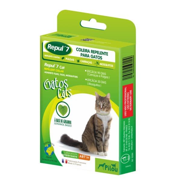 Pilou Repul´7 Coleira Repelente para Gato 35mm
