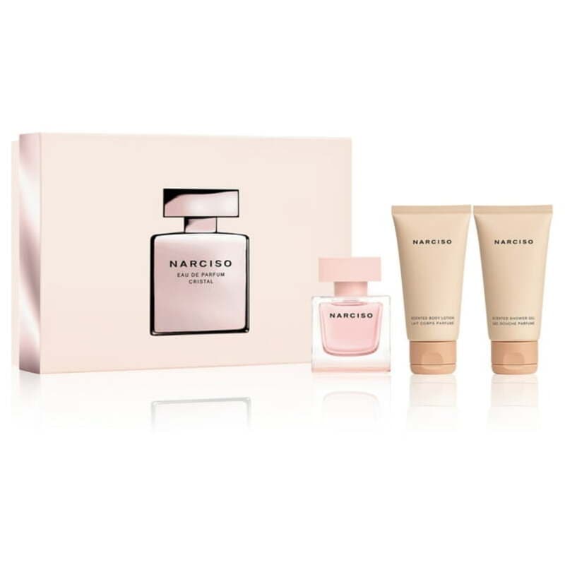 Narciso Eau de Parfum Cristal Gift set EDP 50 ml, body lotion 50 ml e Gel de Banho 50 ml