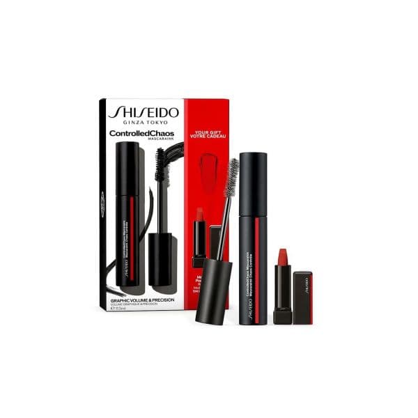 Shiseido ControlledChaos MascaraInk Rímel Tom 01 11.5ml + Desmaquilhante de Olhos e Lábios Instantâneo 30ml