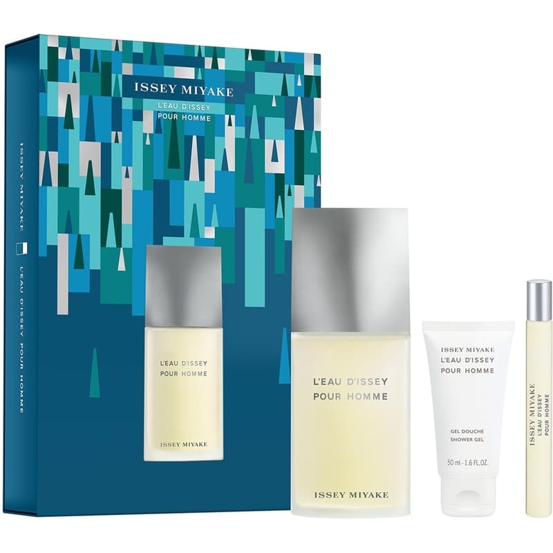 Conjunto L´Eau D´Issey Pour Homme  EDT 125 ml,miniatura EDT 10 ml a sprchový gel 50 ml