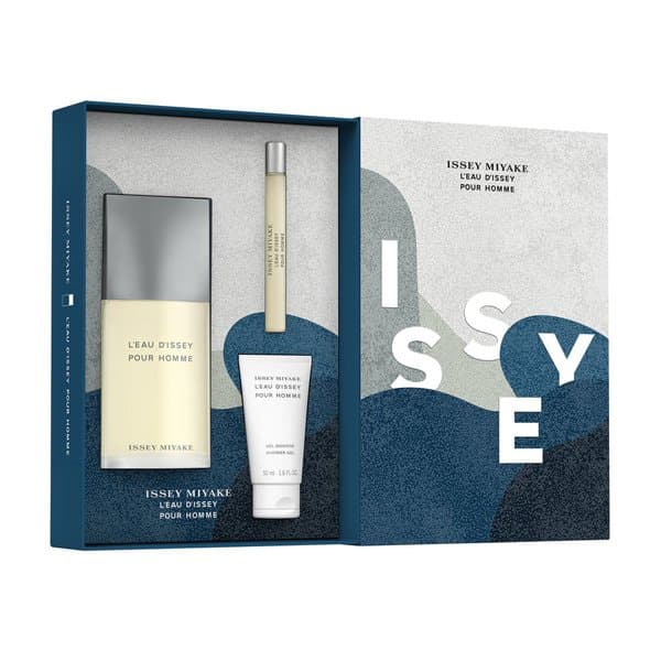 Conjunto L´Eau D´Issey Pour Homme  EDT 125 ml,miniatura EDT 10 ml a sprchový gel 50 ml