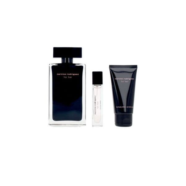 Narciso Rodriguez For Her Eau de Toilette 100ml + Loção Corporal 50ml +  Eau de Toilette 10ml Coffret