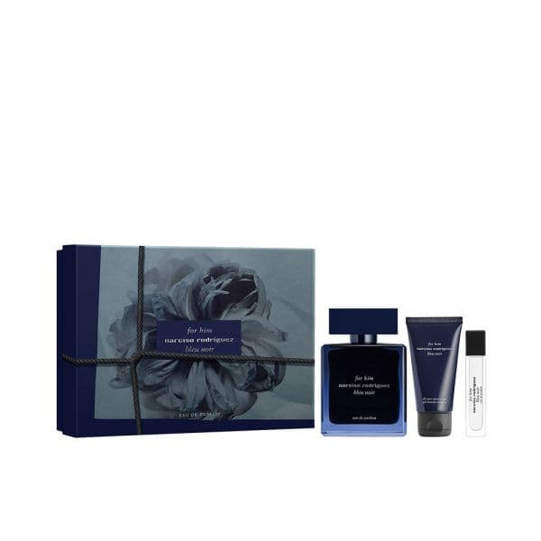 Narciso Rodriguez For Him Bleu Noir Eau de Parfum 100ml + Shower Gel 50ml + Eau de Parfum 10ml