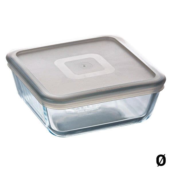 Pyrex Lancheira Hermética C&f Transparente Vidro de Borosilicato 0,85 L - 19 x 14 cm - S2700415