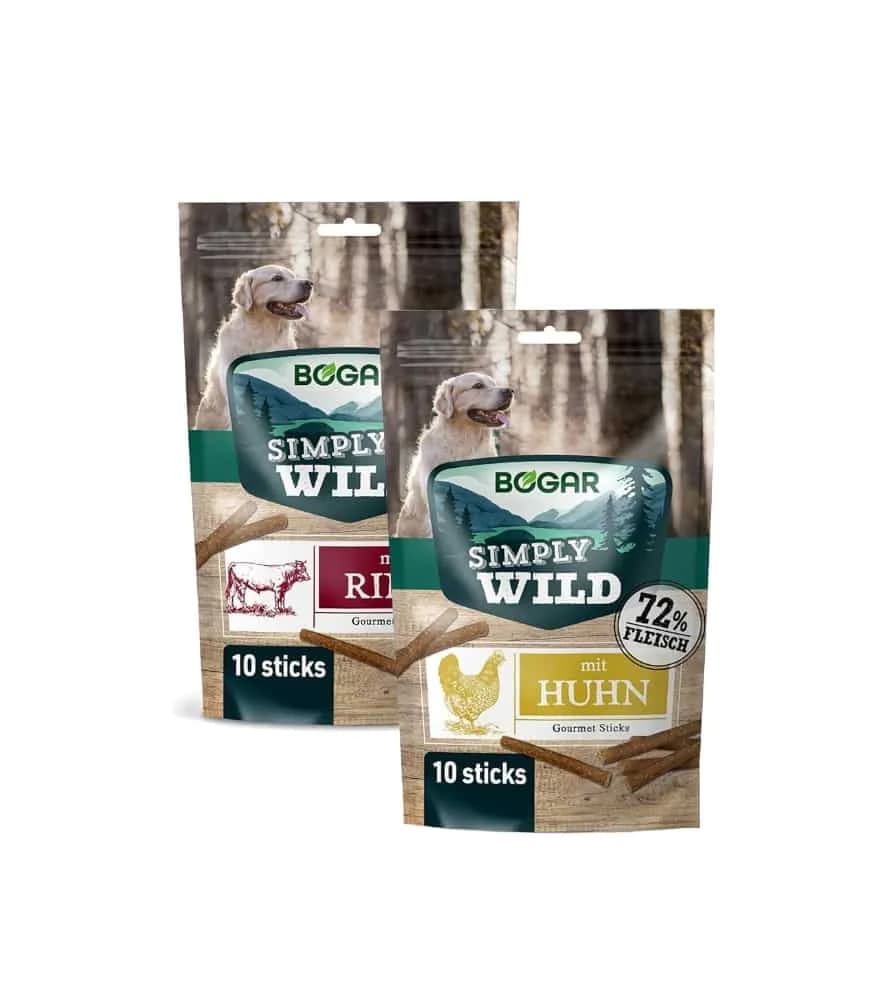 Bogar Bogacare Simply Wild Gourmet Sticks Carne Vaca 110G