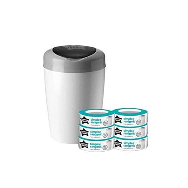 Tommee Tippee Simplee Sangenic + 6 recargas Branco