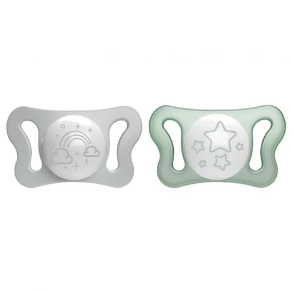 Chicco 2 Chupetas Silicone 0-2M PhysioForma Micro Luminosa
