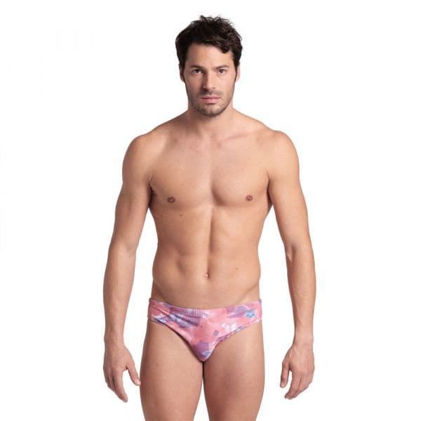 Arena Allover Swimming Brief Rosa 105 Homem