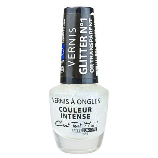 Miss Europe Verniz Glitter N°1 Transparente 11ml