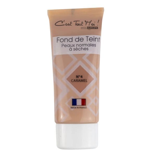 Miss Europe Base para Pele Normal a Seca N°04 Caramel 35ml