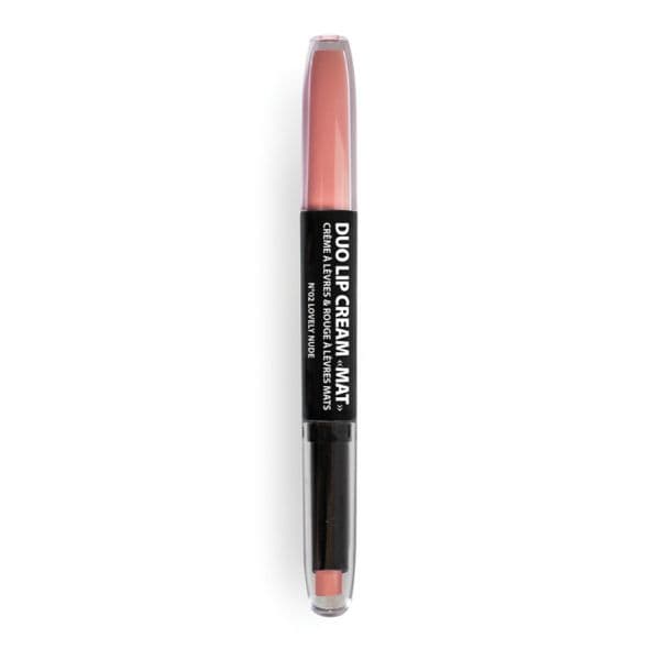 Miss Europe Paris Duo Lip Cream "Mat" N°02 Lovely Nude 1.4g + 1.1ml