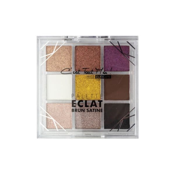 Miss Europe Paris Paleta de Sombra Radiance N°01 Castanho Cetim 9g