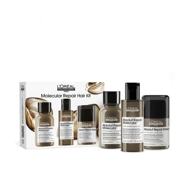 L'Oréal Professionnel Absolut Repair Molecular Kit Shampoo + Máscara + Sérum Cabelos Danificados Coffret