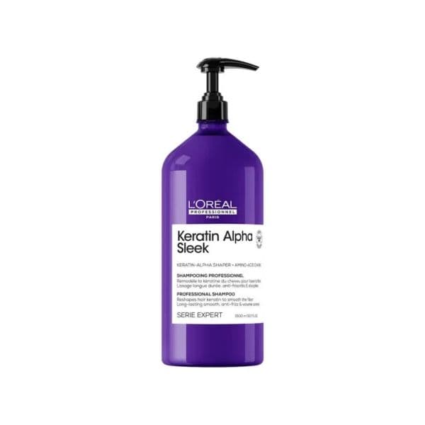 L'Oréal Professionnel Keratin Alpha Sleek Shampoo Cabelo Com Frizz 1500ml