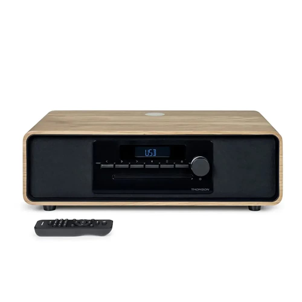 Thomson Microssistema MIC300IBT Bluetooth 60W com Rádio CD e Carregamento Sem Fios Preto