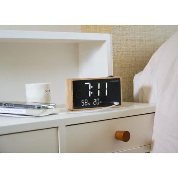 Thomson Rádio Relógio Despertador CP202T com Projeção e Temperatura
