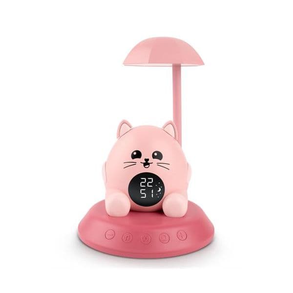 Big Ben Despertador L.GATO -SLKIDSCAT Luz Noturna 3 Temporizadores 15, 30 e 60 Minutos Rosa