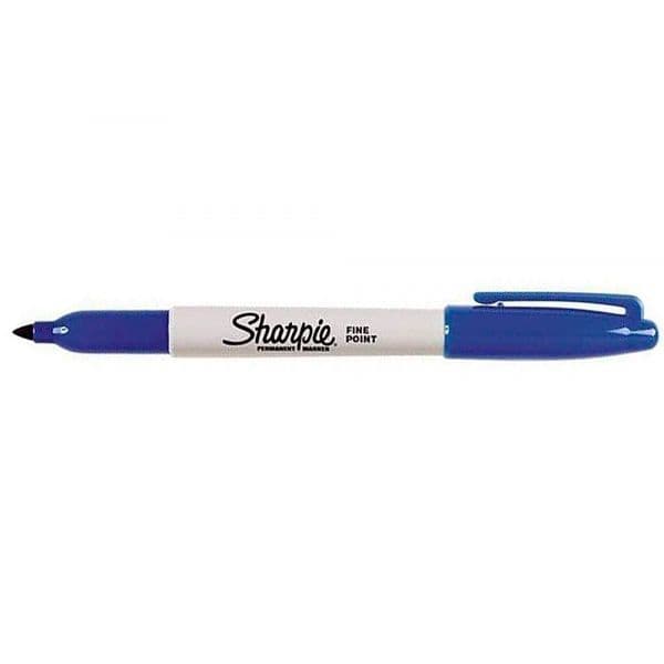 Sharpie Marcador Permanente Ponta Fina Azul 12 Unidades - S0810950
