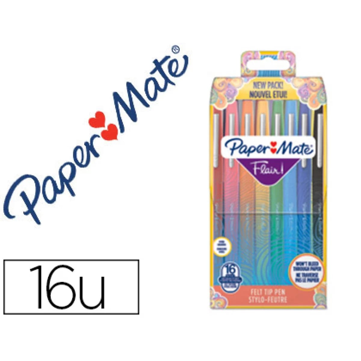 Paper Mate Flair Original Tropical 16 Un.
