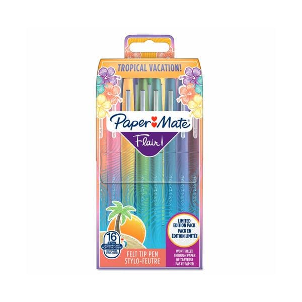 Paper Mate Flair Original Tropical 16 Un.