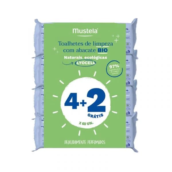 Mustela Toalhetes Limpeza 6x60 Unidades