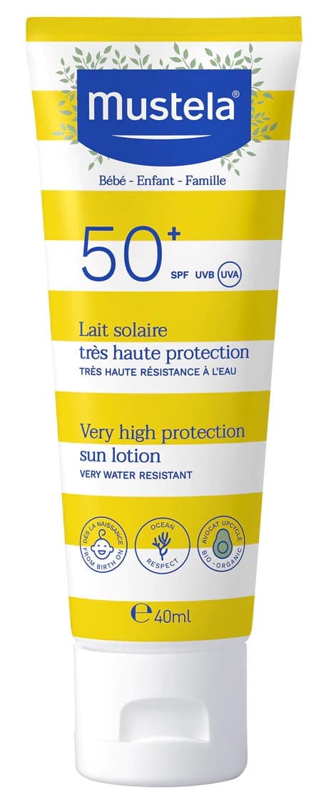Protetor Solar Mustela Leite Proteção Muito Elevada SPF50+ 40ml