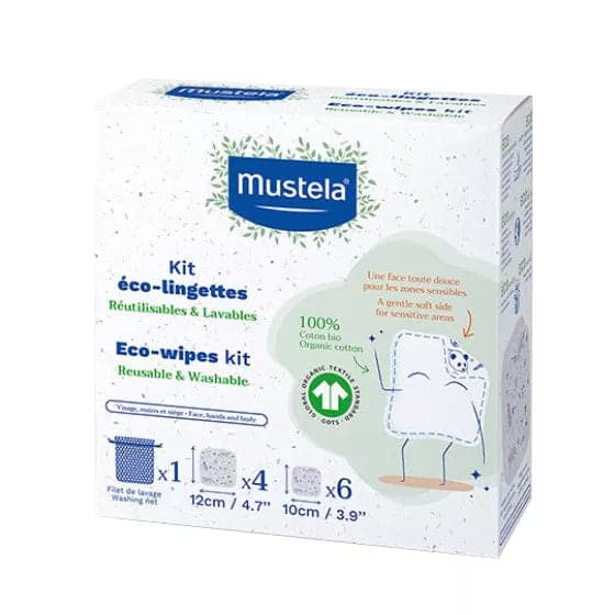 Mustela Kit Toalhetes Eco Reutilizáveis 10 Unidades
