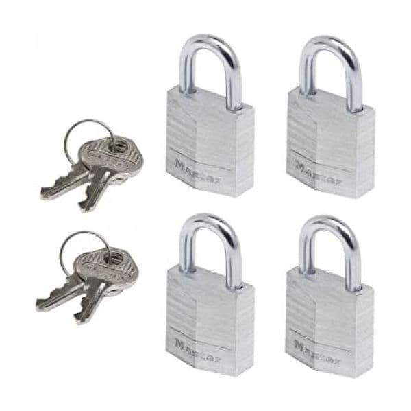 Master Lock Cadeado 9120EURQNOP Chave Gleichschliessend Lote de 4