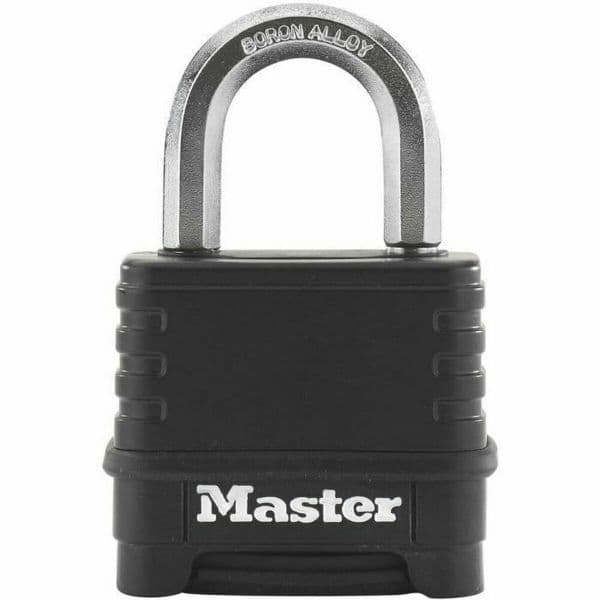 Master Lock Cadeado M178EURD com Combinação Aço e Zinco Preto 56mm