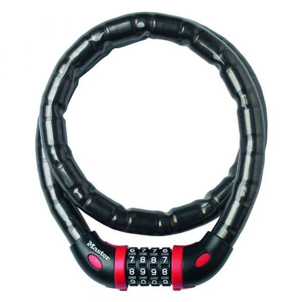Master Lock Padlock Cable With 4 Digit Combination 1000 mm 1000 X 18 mm Black - 8226EURDPRO