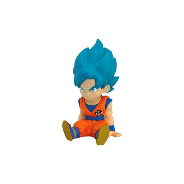 Plastoy Son Goku Super Saiyan Blue Dragon Ball Super Cofrinho Figura 15cm