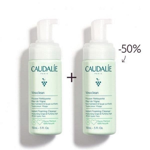 Caudalie Vinoclean Espuma de Limpeza 2x150ml