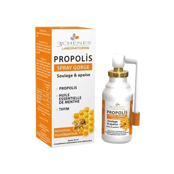 3 Chênes Propolis Spray Gorge 25ml