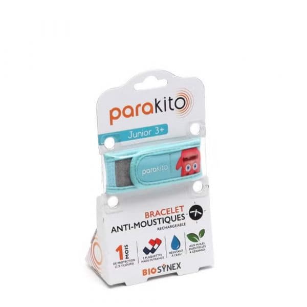 Parakito Pulseira Proteção Mosquitos Criança Monstro Azul