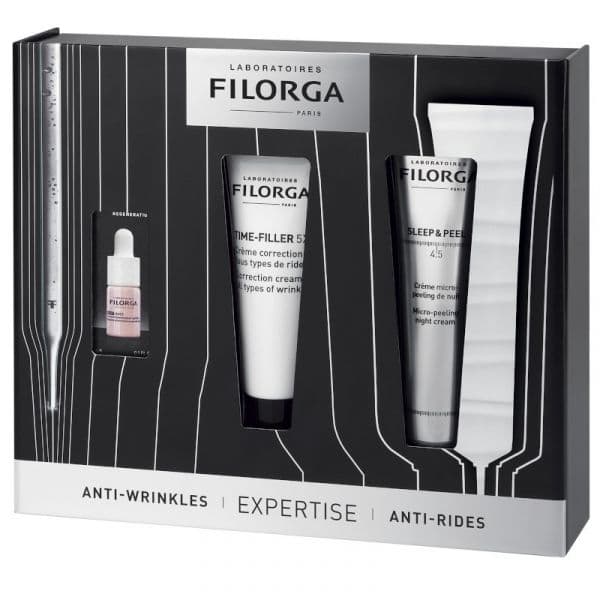 Filorga Expertise Sleep & Peel 40ml + Time Filler 5XP 30ml + NCEF-Shot 3ml Coffret