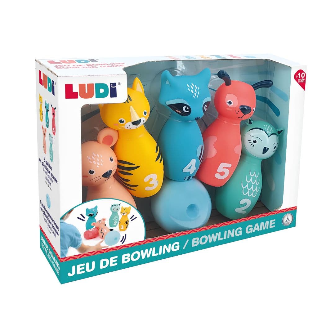 Ludi jogo de bowling com animais +10 meses