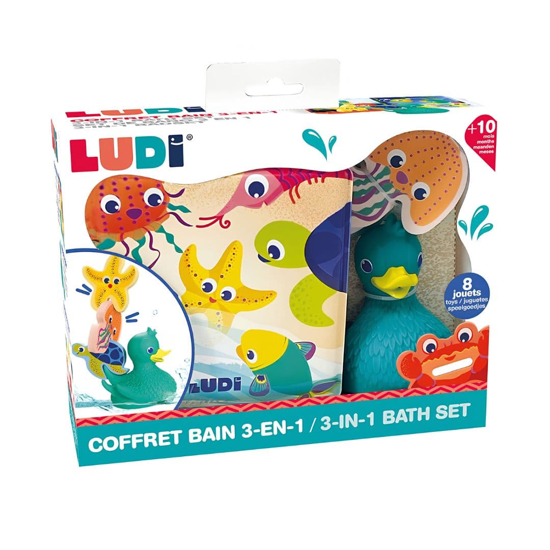 Ludi livro de banho com animais +10 meses