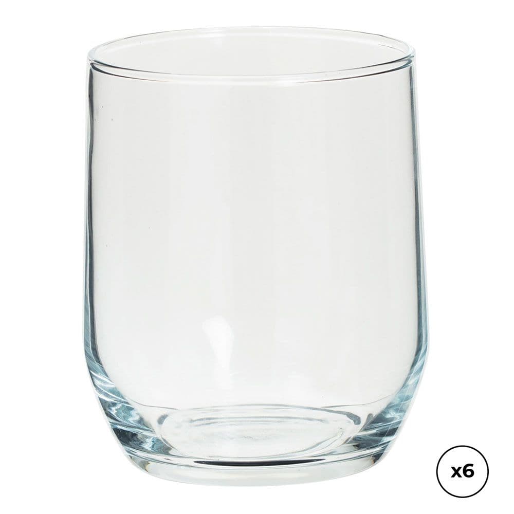 SET 6 COPO DE VIDRO DE ÁGUA COLEÇÃO PAOL 31,5CL